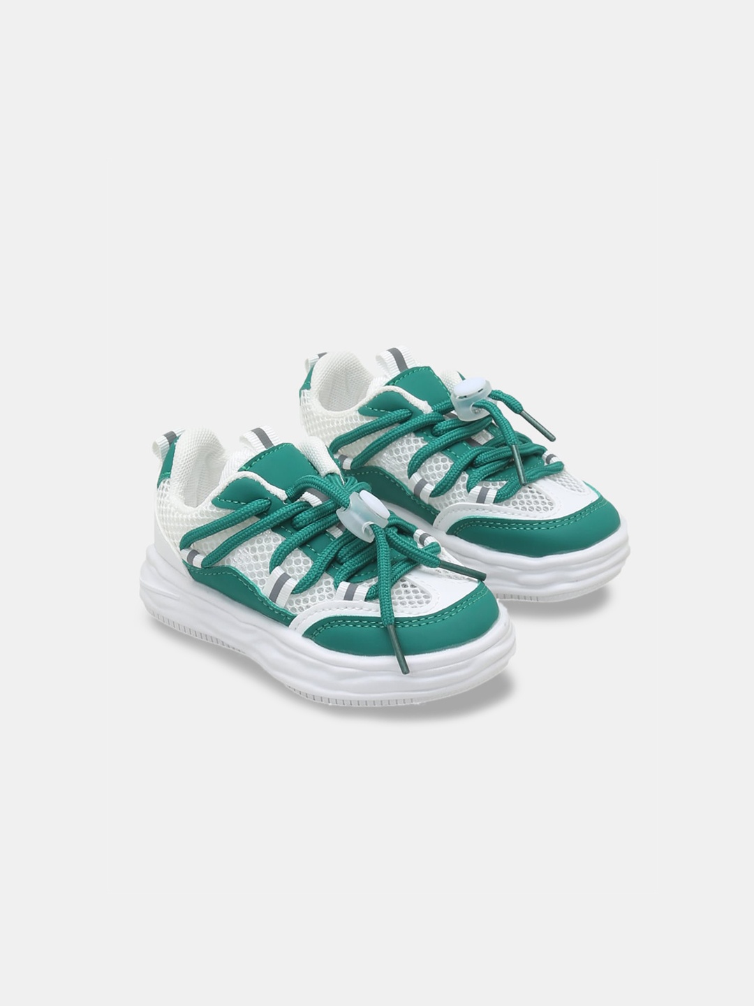 

Hopscotch Boys Striped Sneakers, Green