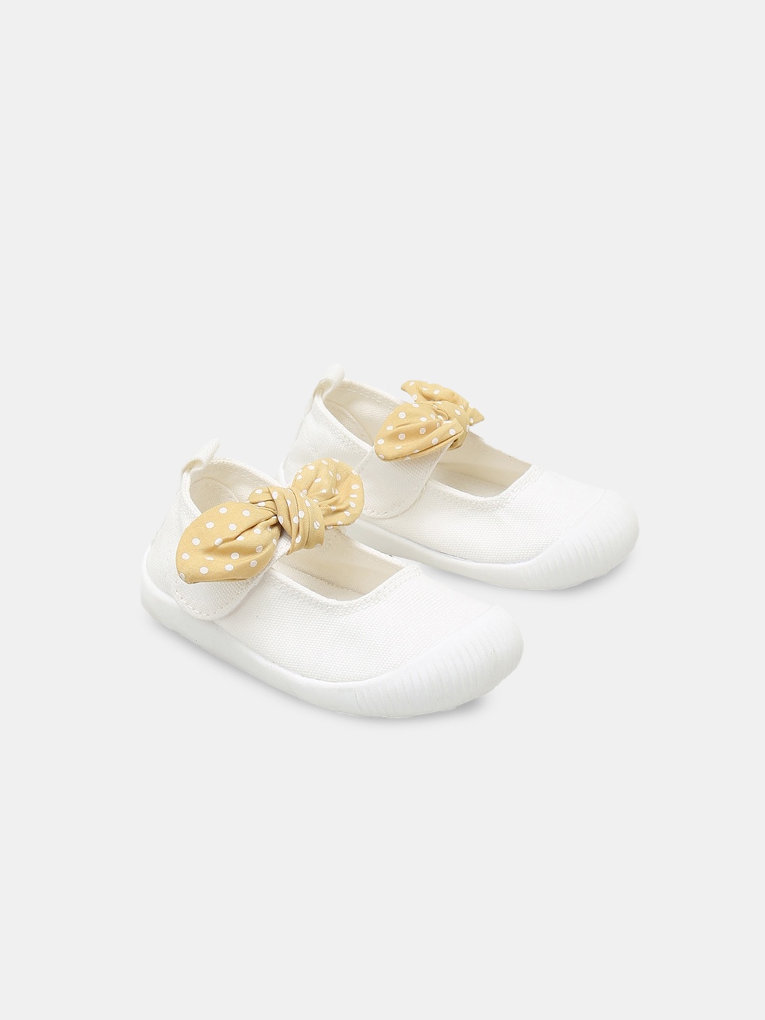 

Hopscotch Girls Canvas Slip-On Sneakers, White