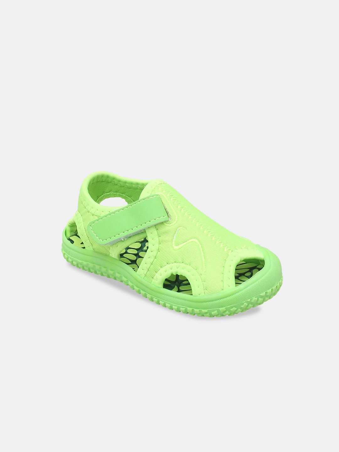 

Hopscotch Kids Printed Velcro Fisherman Sandals, Fluorescent green