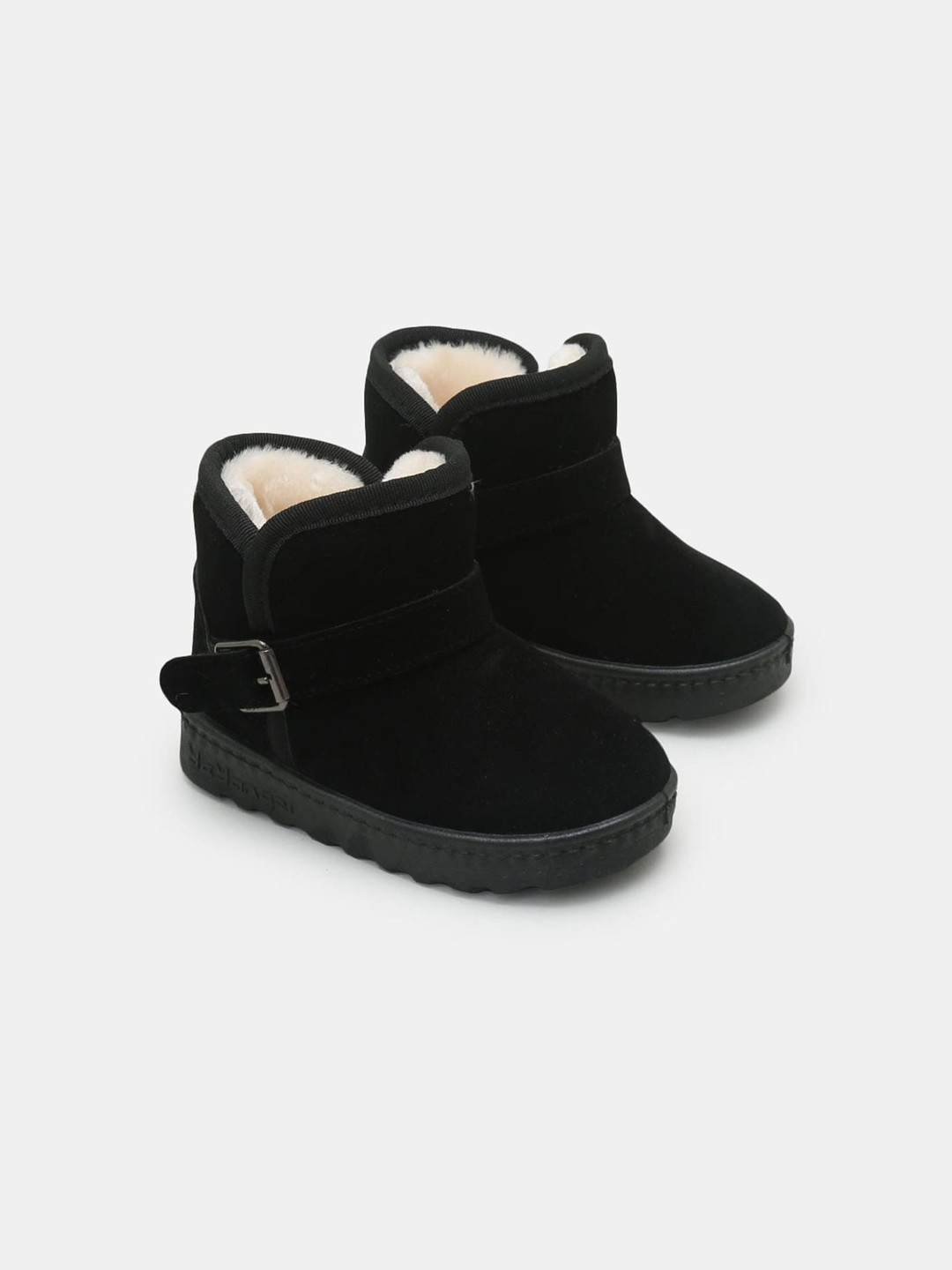 

Hopscotch Kids Solid Velcro Chelsea Boots, Black