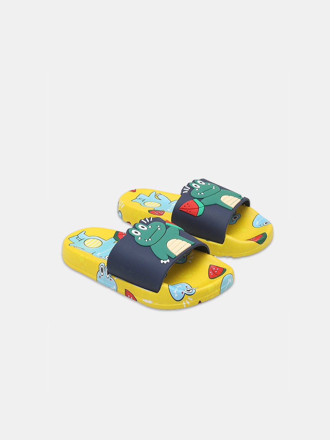 

Hopscotch Boys Self Design Plastic Sliders, Yellow