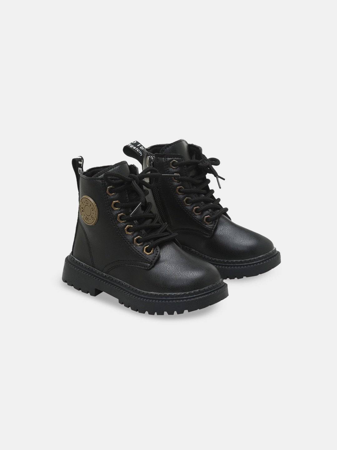 

Hopscotch Boys Mid-Top Regular Boots, Black