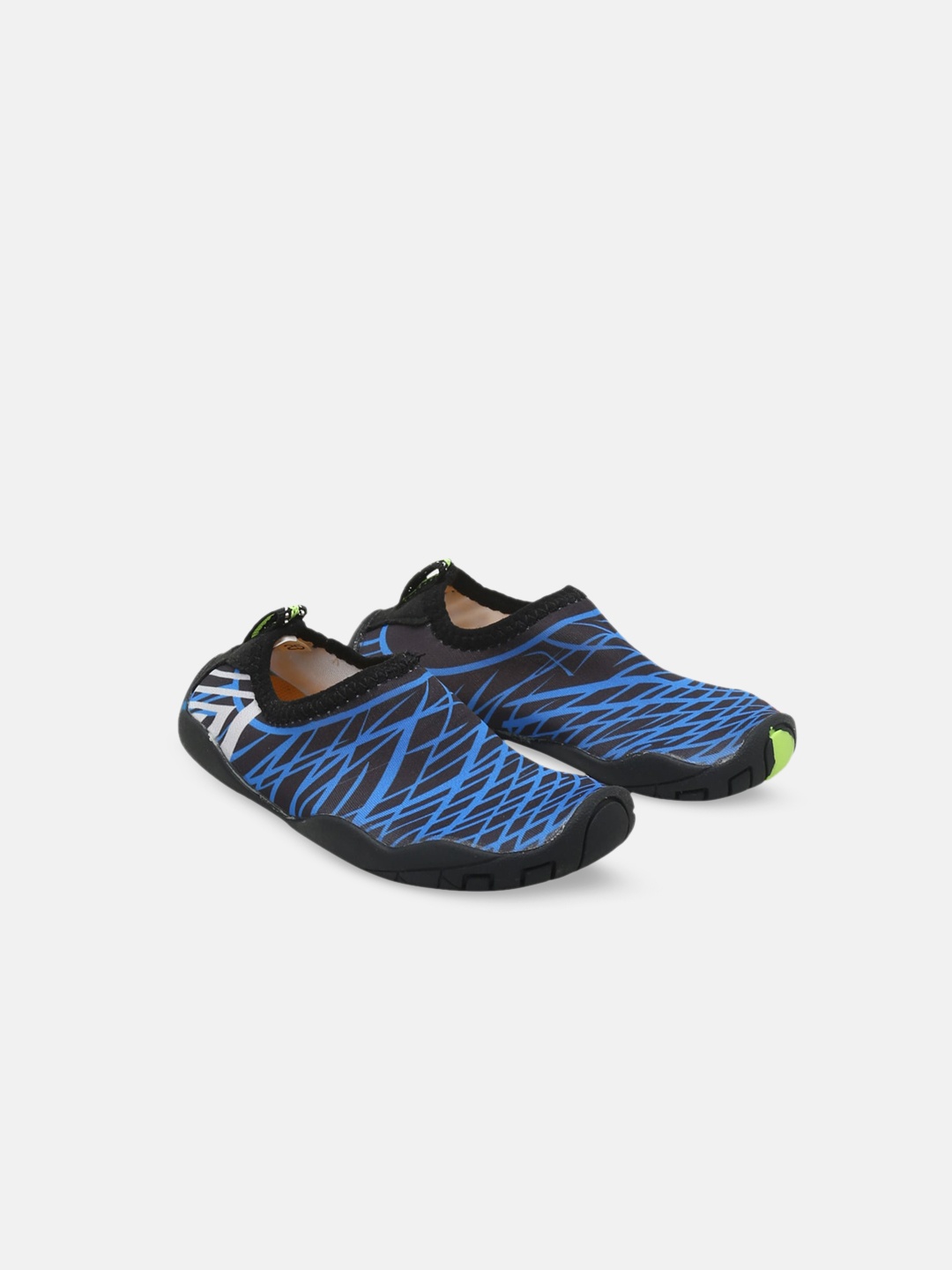 

Hopscotch Boys Striped Slip-On Sneakers, Turquoise blue