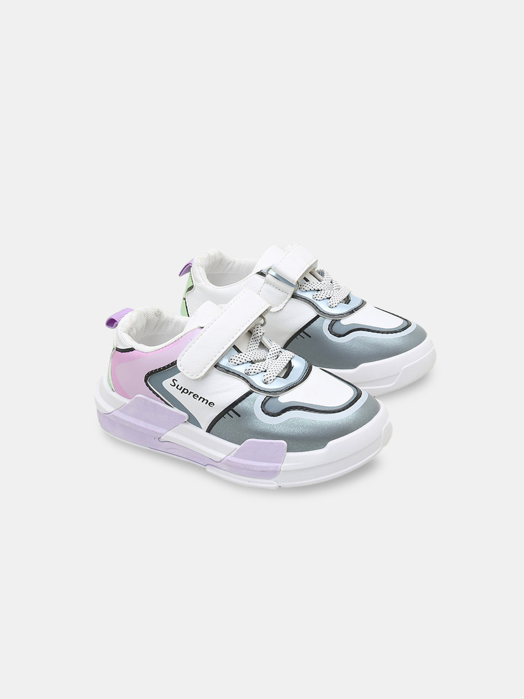 

Hopscotch Girls Colourblocked Sneakers, White