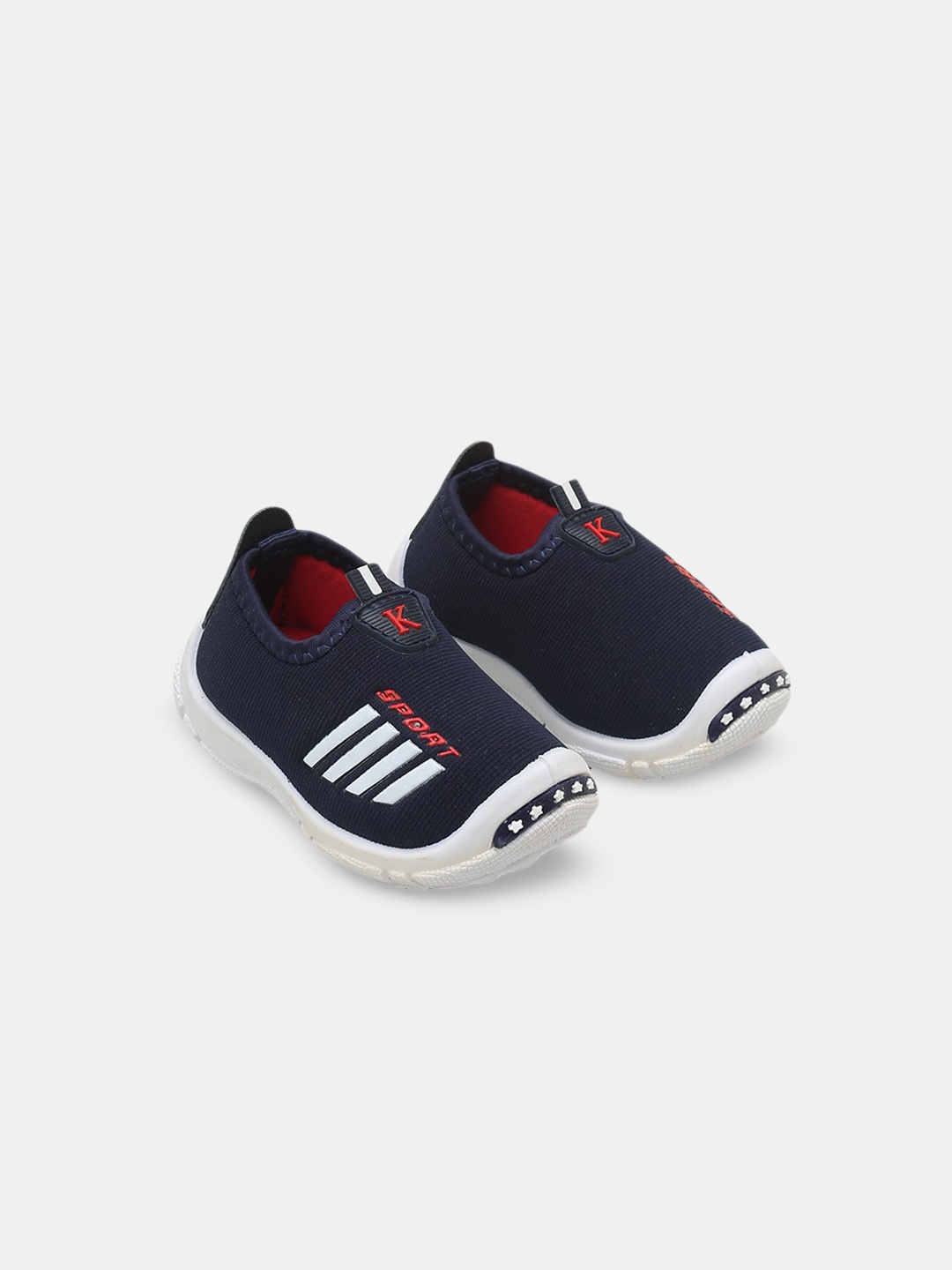 

Hopscotch Boys Striped Slip-On Sneakers, Blue
