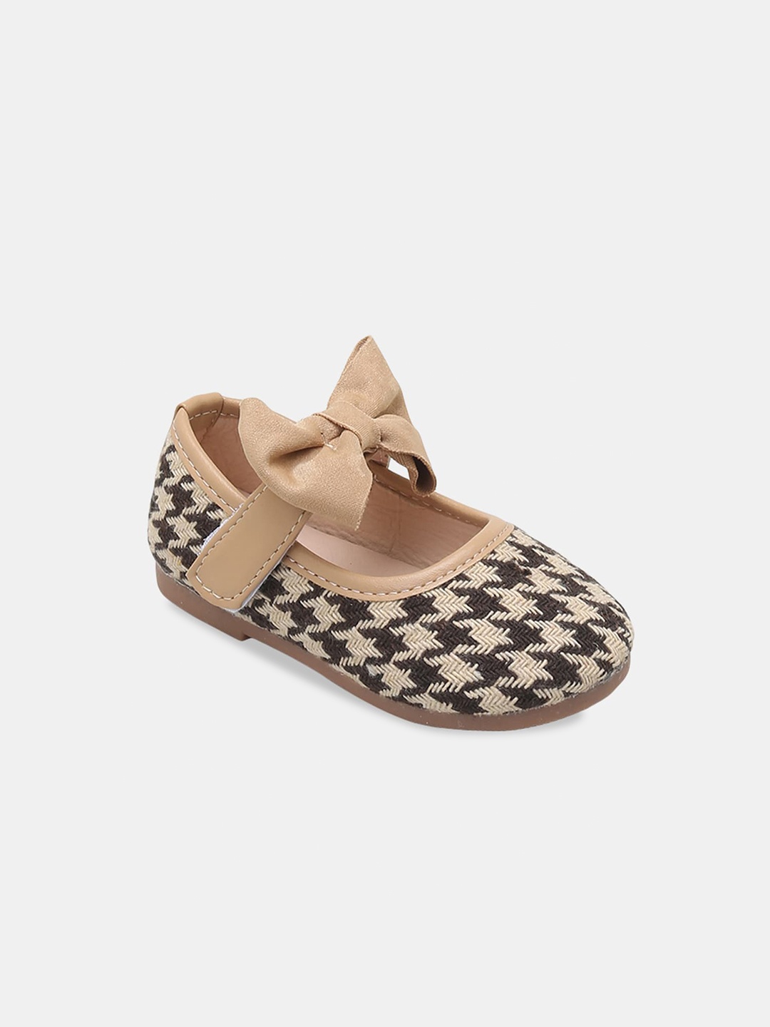 

Hopscotch Girls Printed Bows Ballerinas, Brown