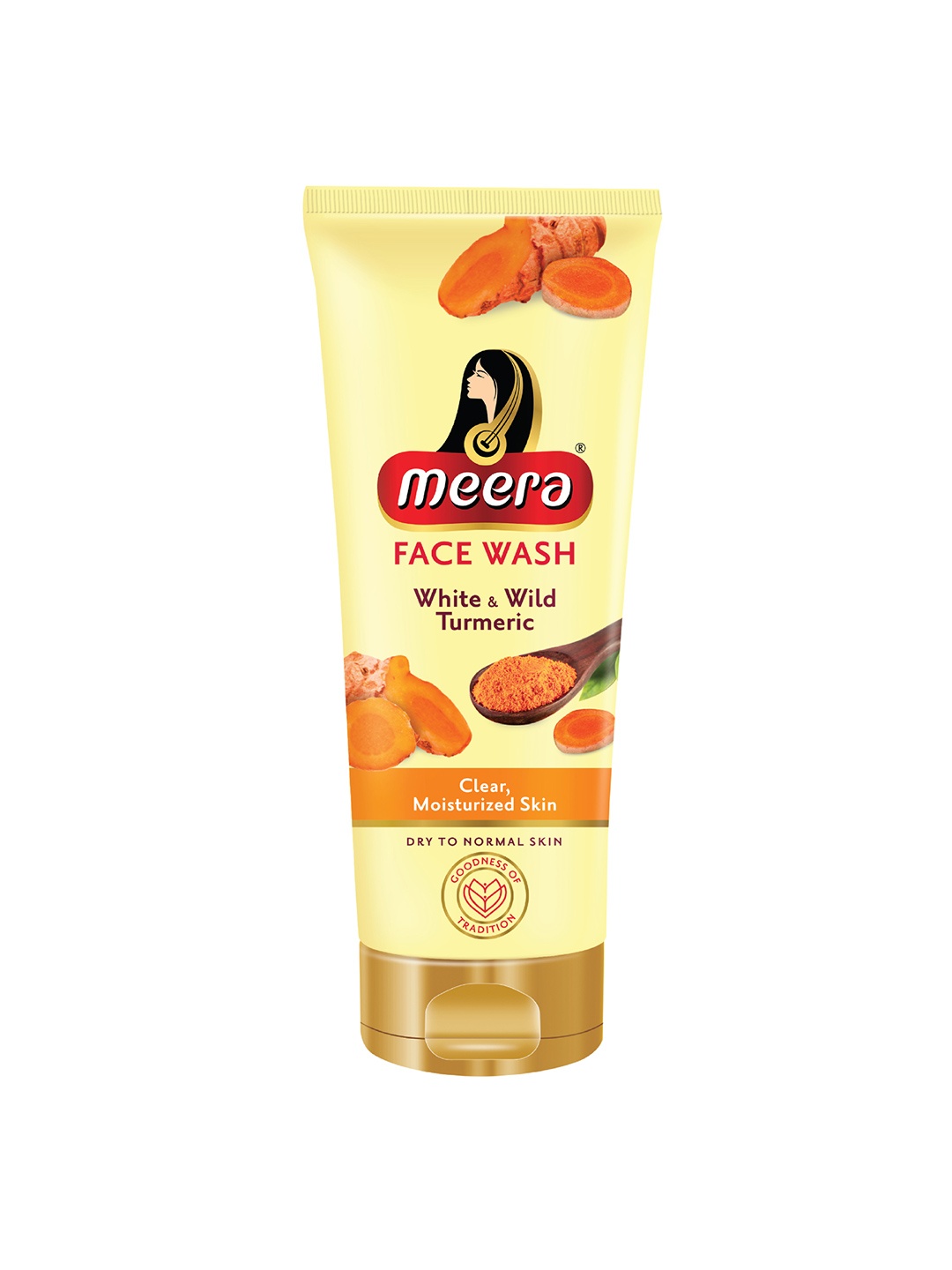 

Meera GOODNESS OF TRADITION White & Wild Turmeric Face Wash for Acne - 100g, Yellow