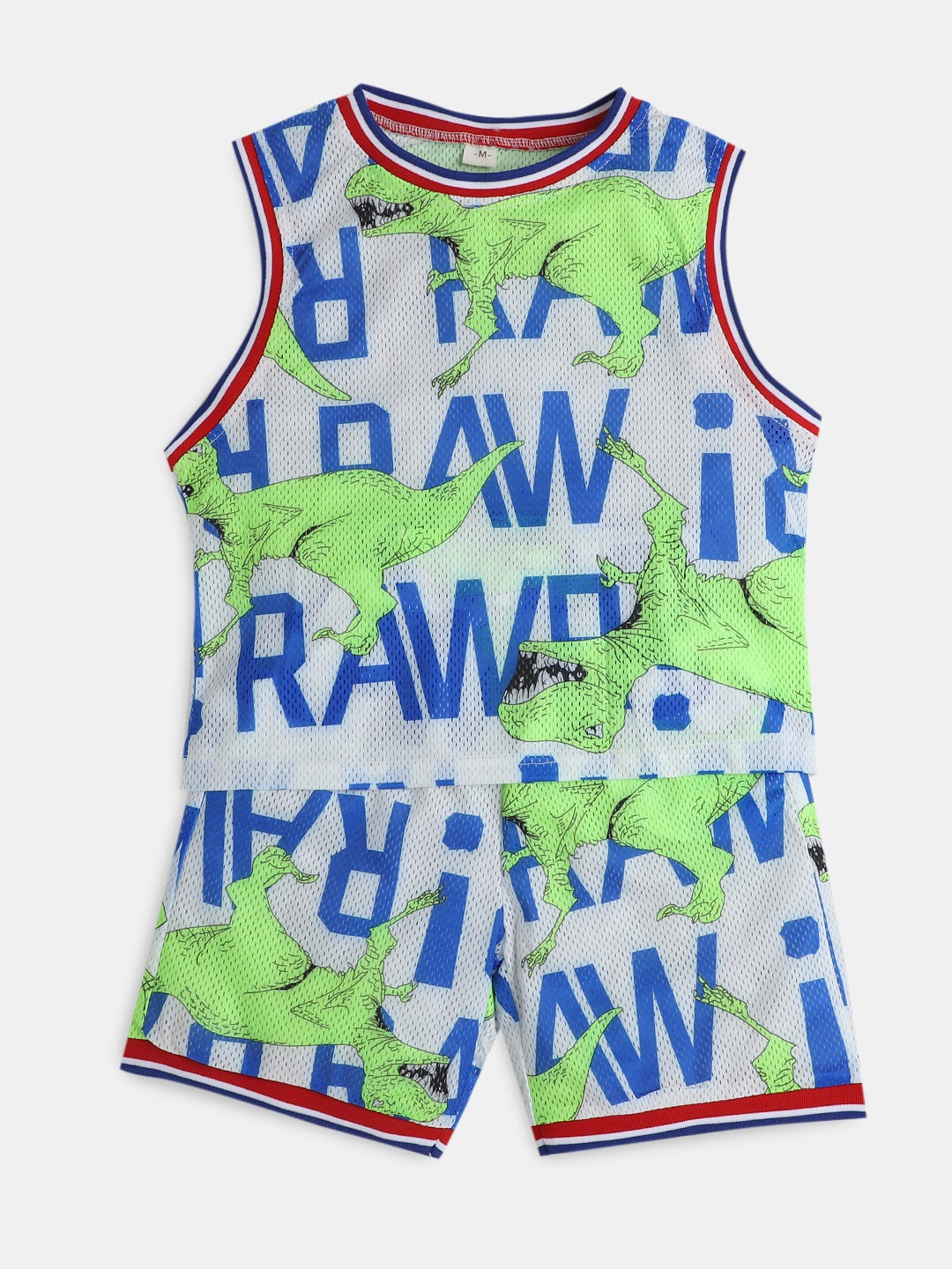 

Hopscotch Boys Printed T-shirt with Shorts, Green