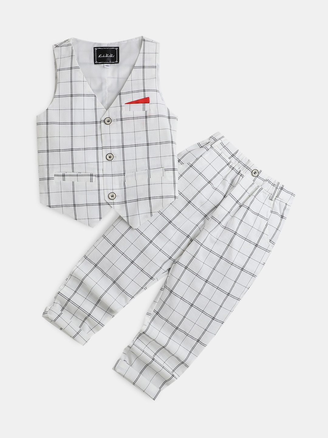 

Hopscotch Boys 2-Piece Suit, White