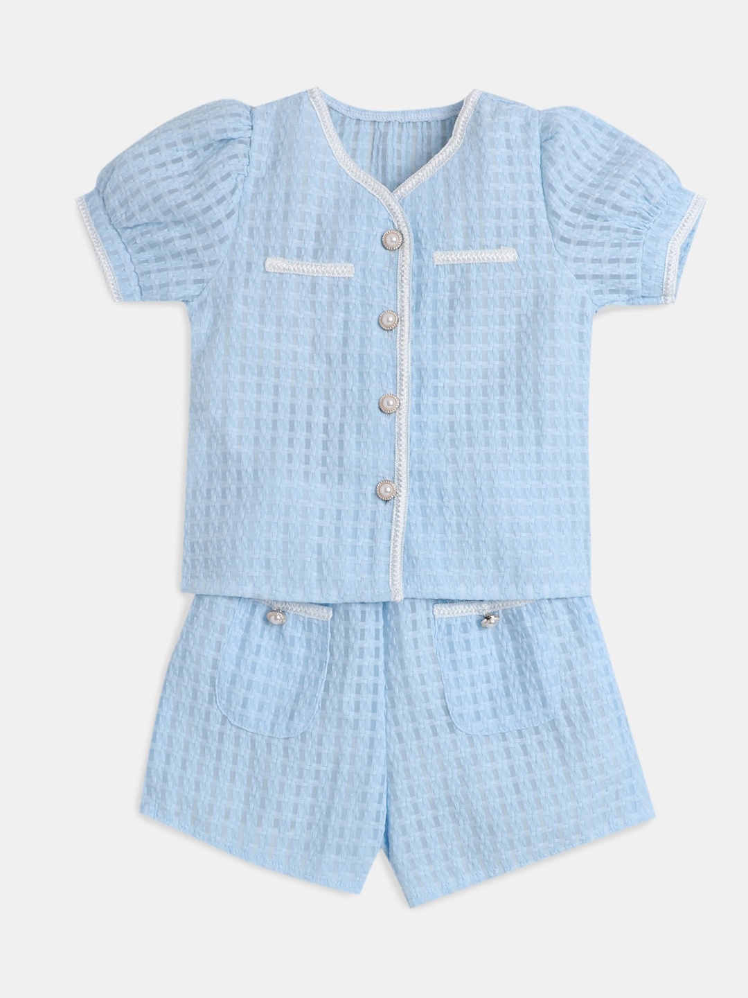 

Hopscotch Girls Tunic with Shorts, Blue