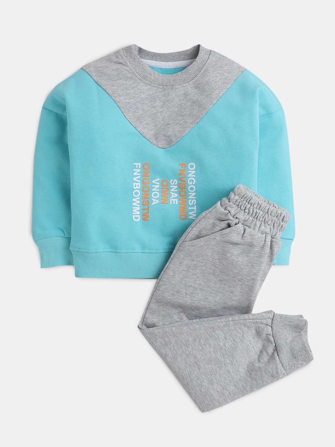 

Hopscotch Boys Printed Pure Cotton T-shirt with Pyjamas, Blue