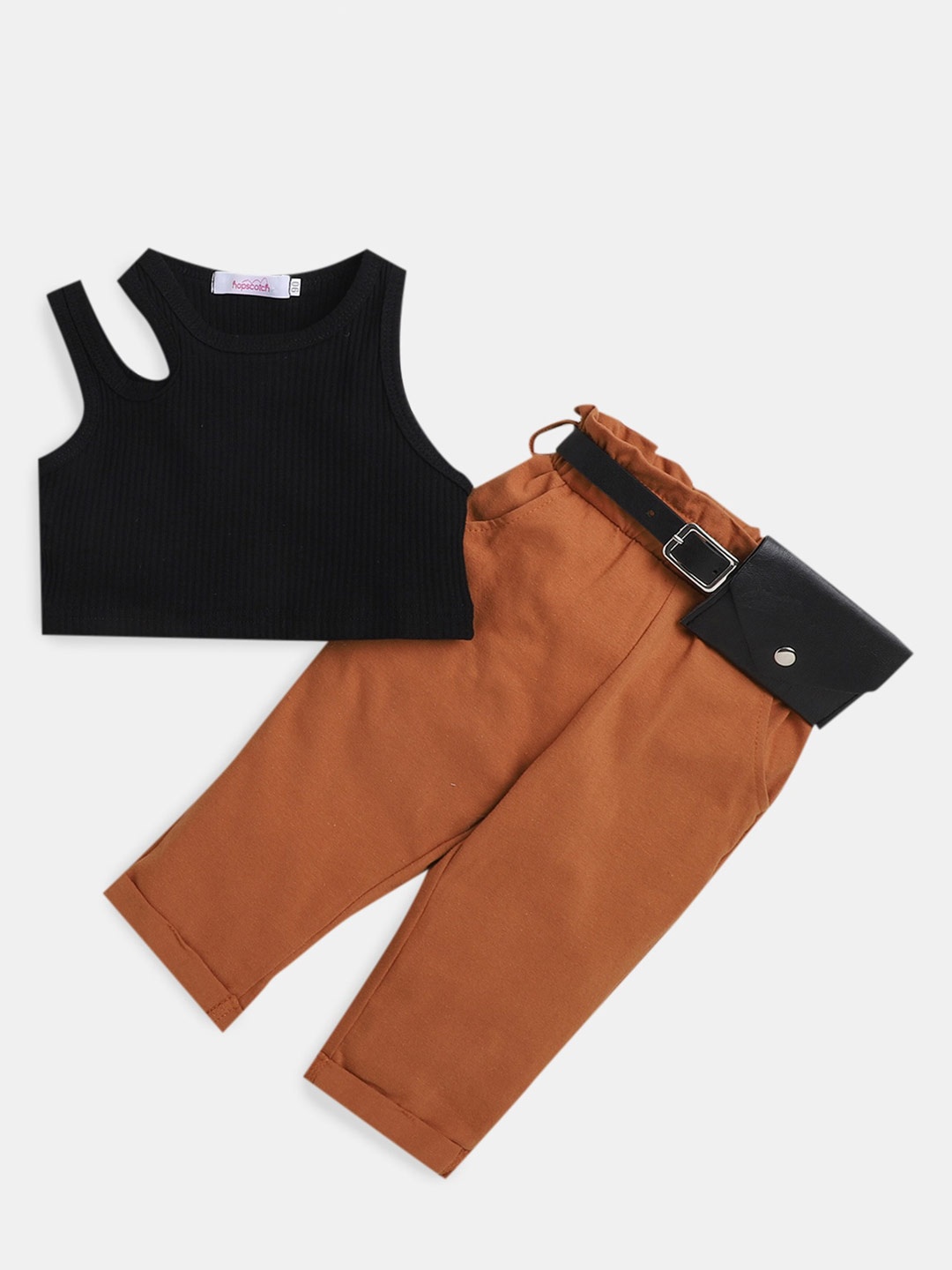 

Hopscotch Girls Top with Trousers, Orange