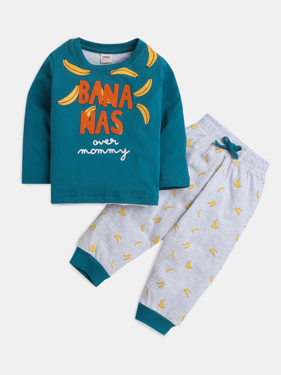 

Hopscotch Boys Printed T-shirt with Pyjamas, Blue