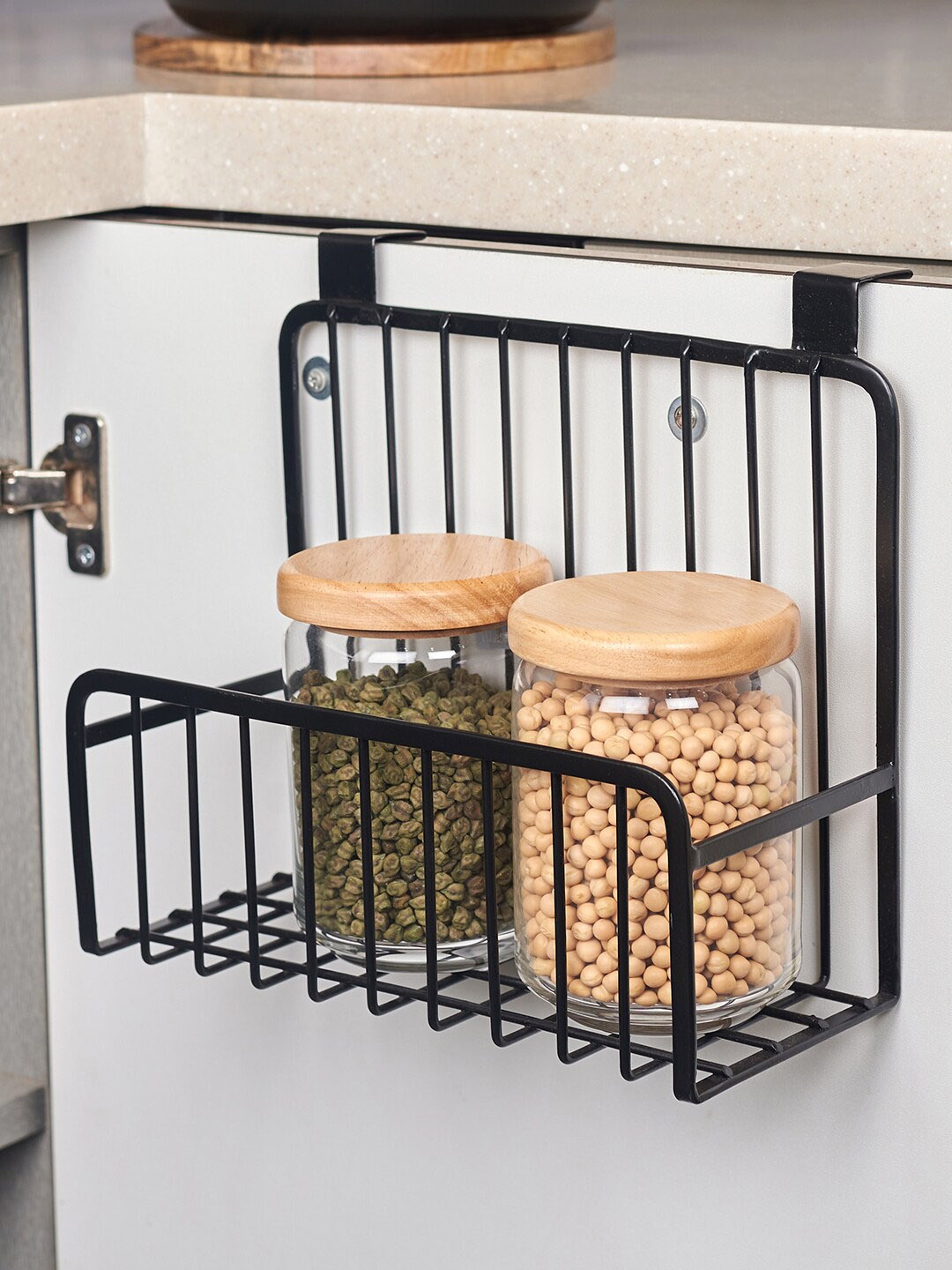 

HomeTown Lattice Black Multipurpose Cabinet Door Organisers
