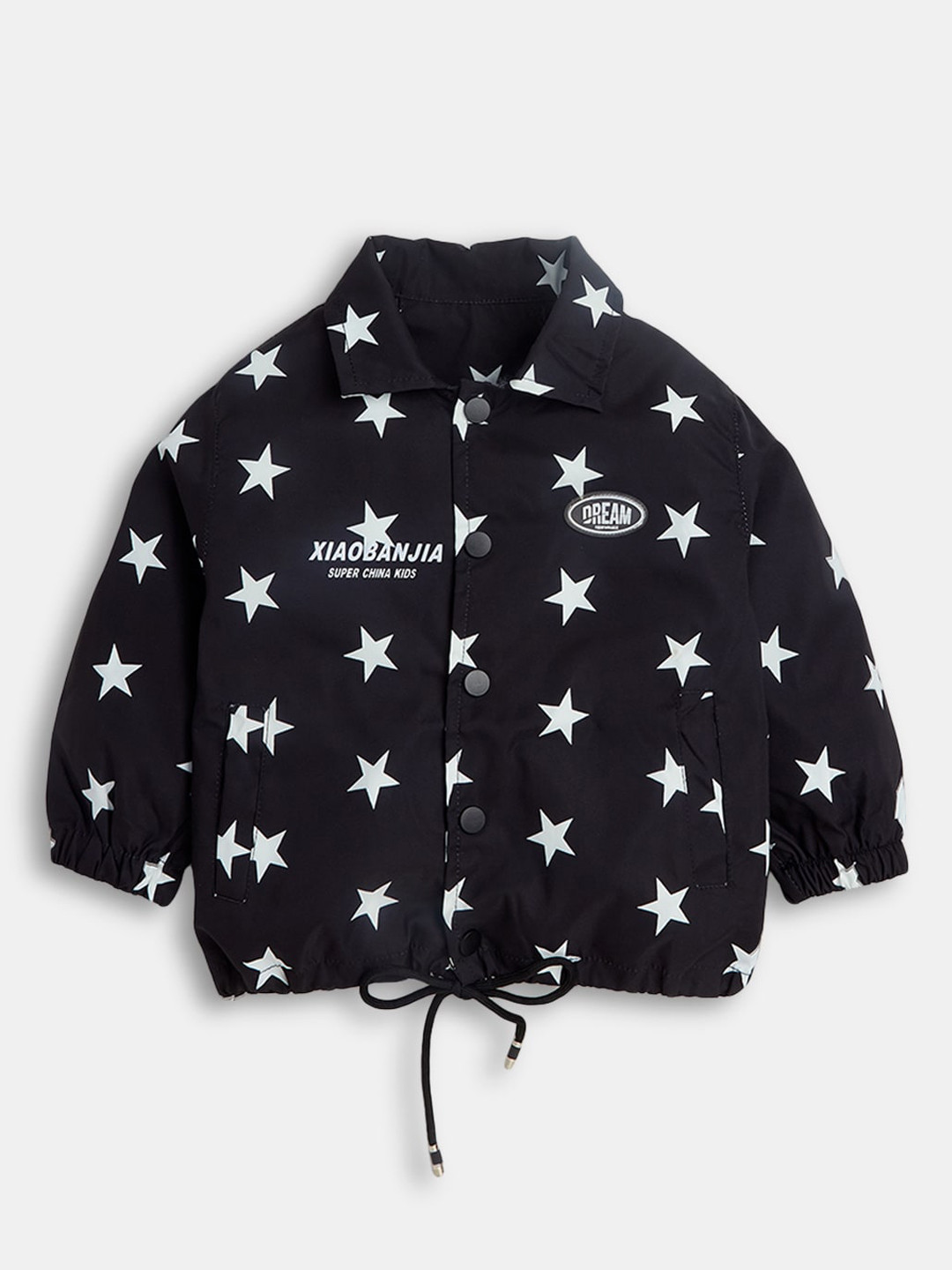 

Hopscotch Boys Polyester Open Front Jacket, Black