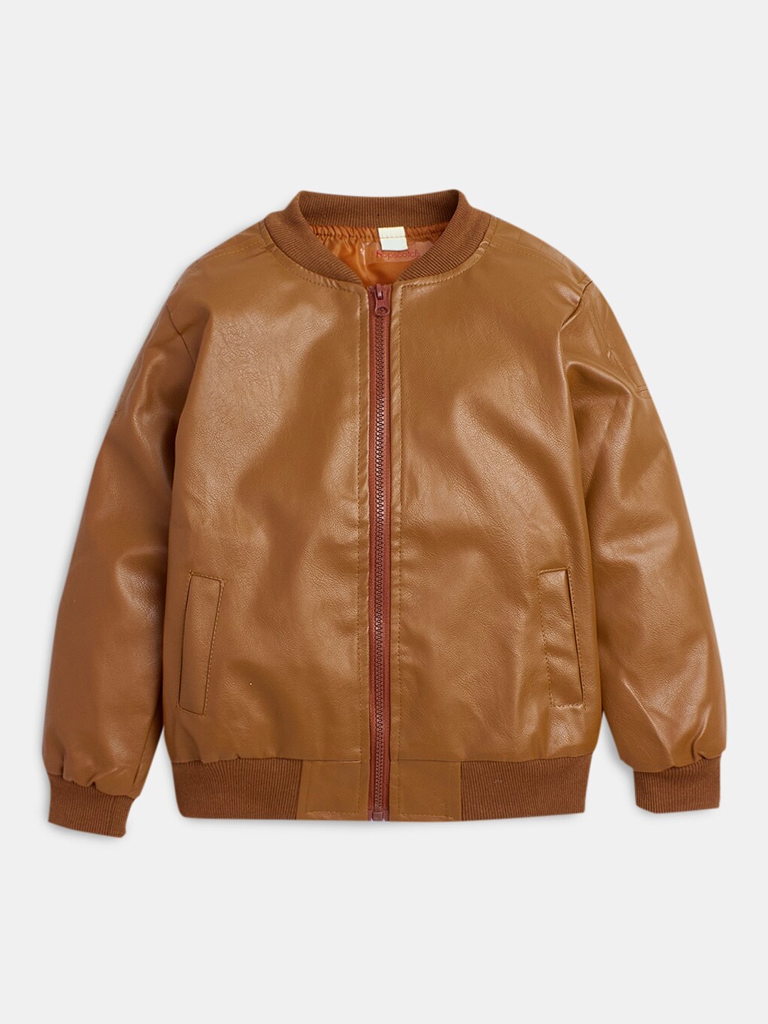 

Hopscotch Boys Bomber Jacket, Brown