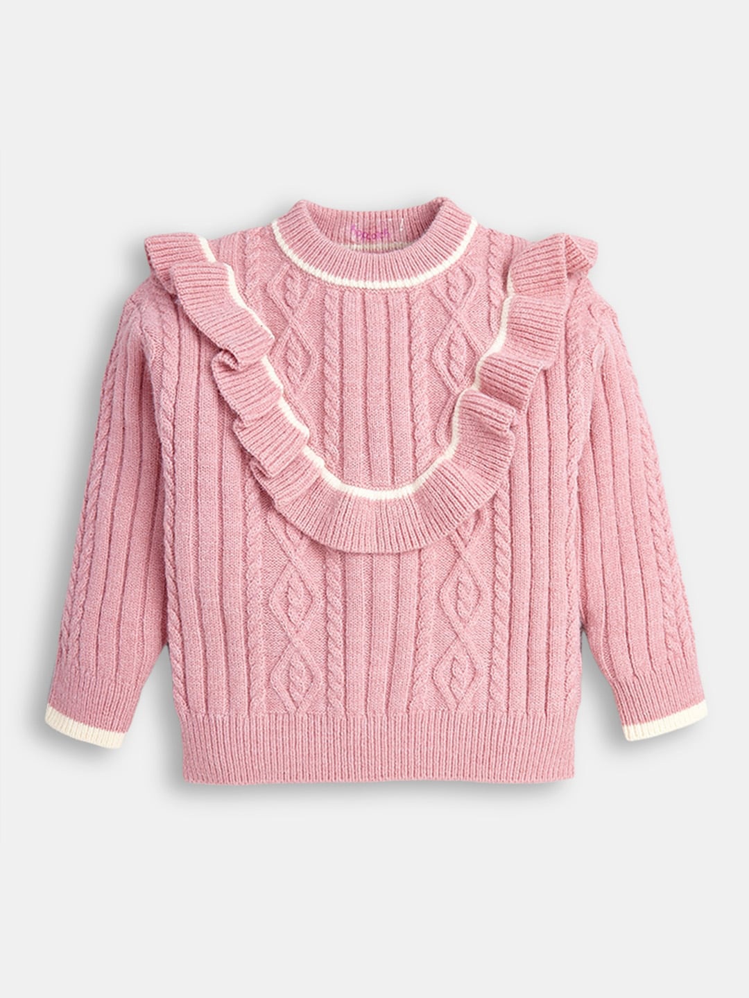 

Hopscotch Girls Cable Knit Pullover Jumper Dress, Pink