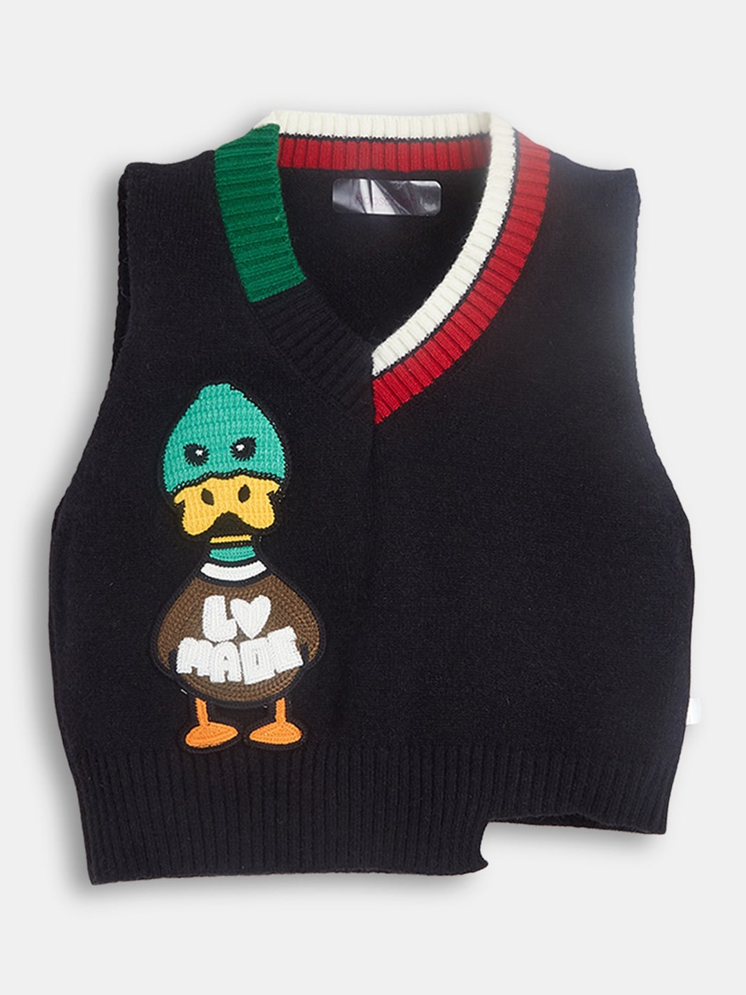 

Hopscotch Boys Typography Sweater Vest Jumper Dress, Black