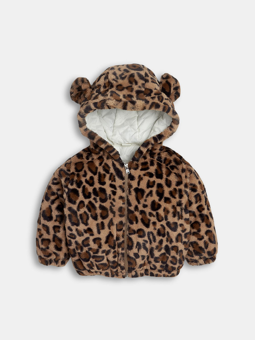

Hopscotch Girls Quilted Jacket, Brown