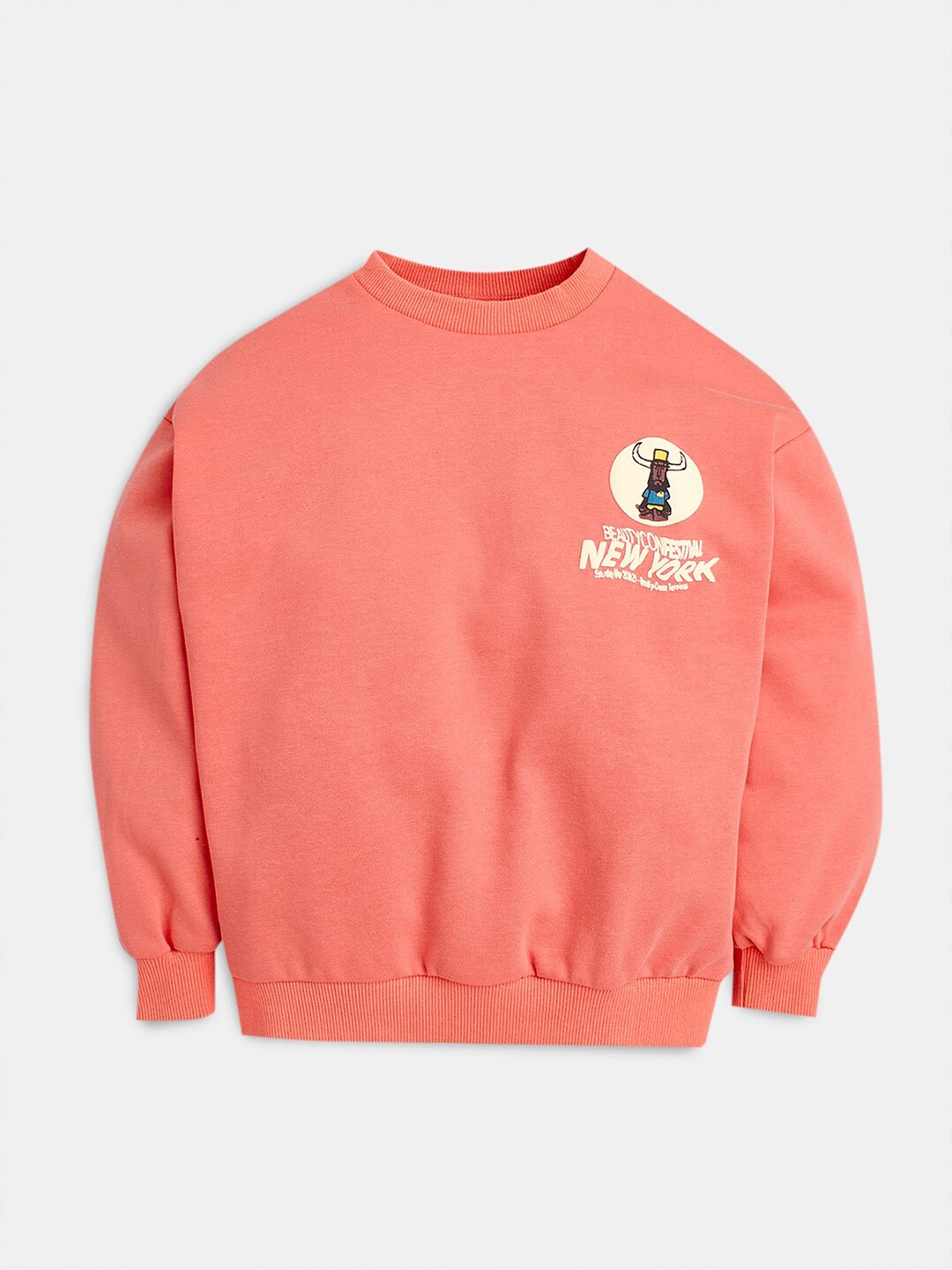 

Hopscotch Boys Printed Sweatshirt, Peach