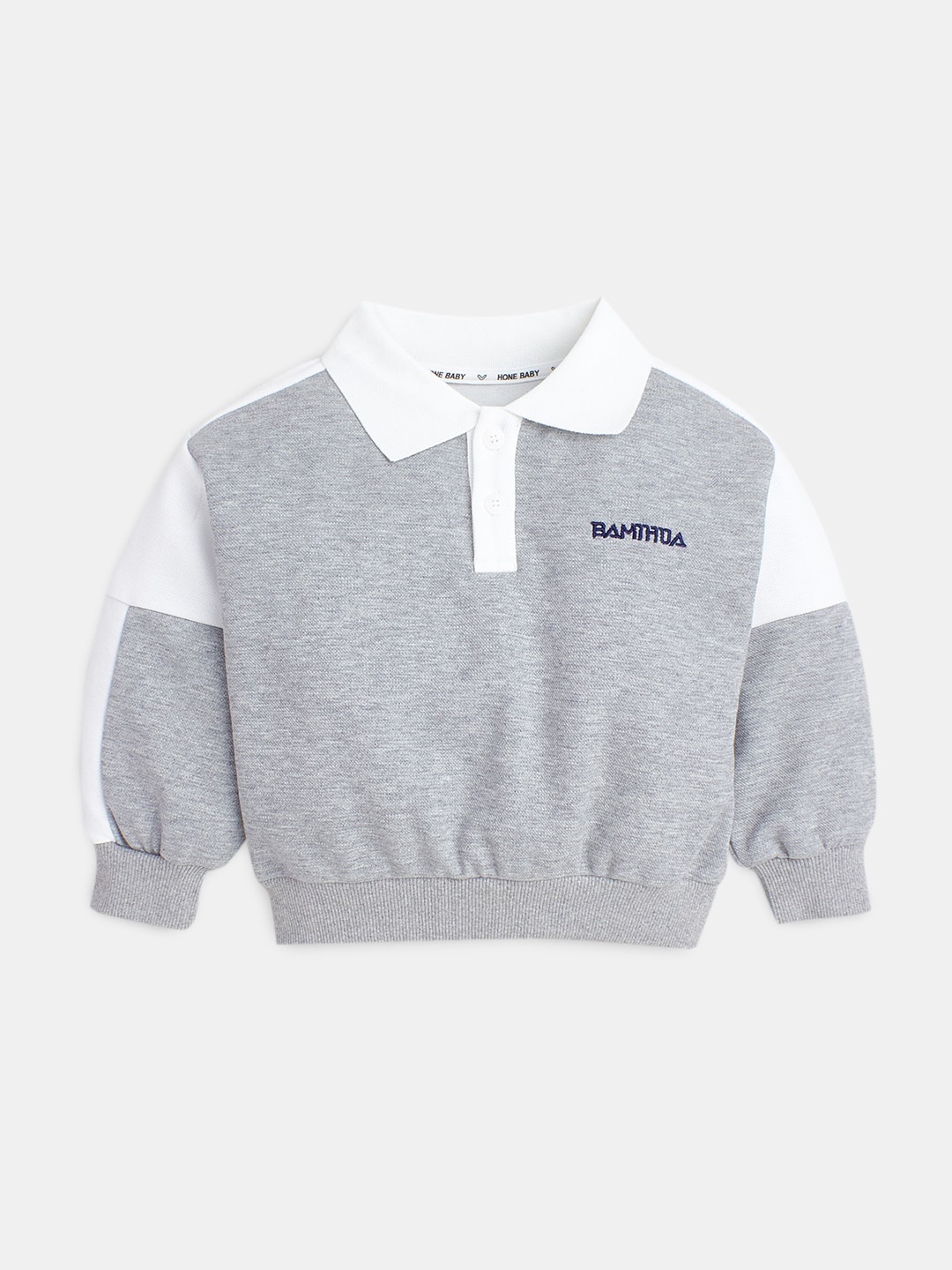 

Hopscotch Boys Colourblocked Sweatshirt, Grey