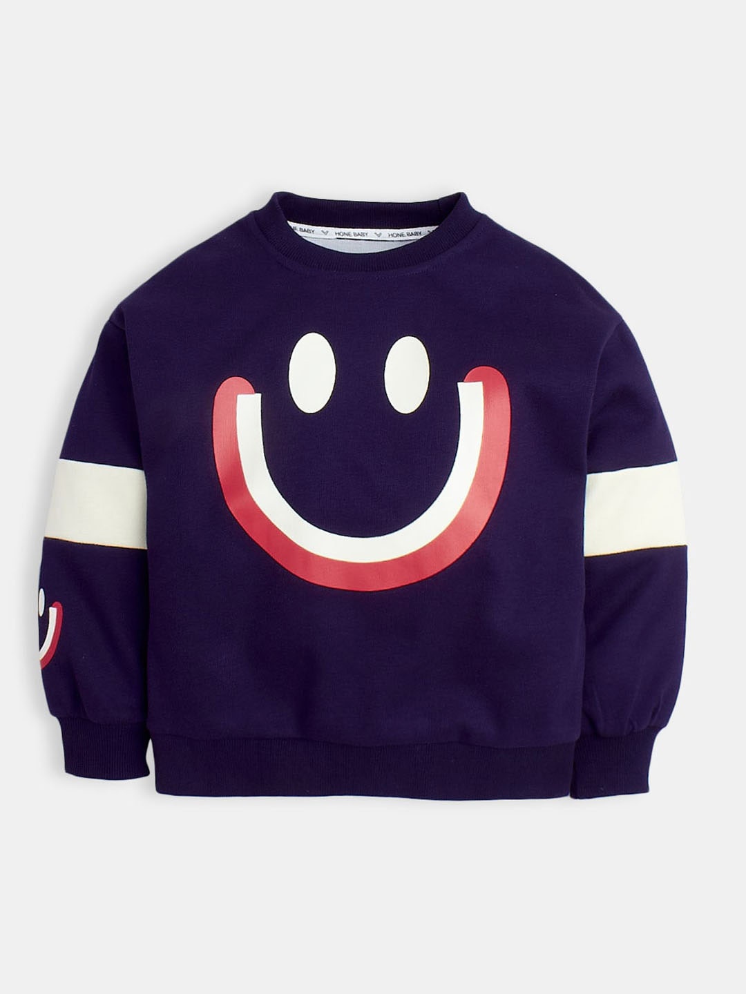 

Hopscotch Girls Printed Sweatshirt, Navy blue