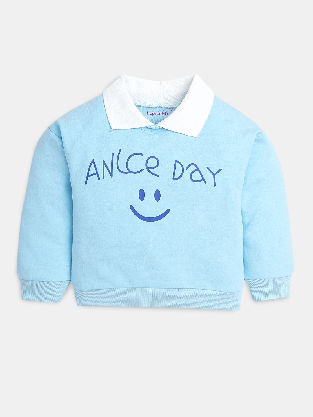 

Hopscotch Girls Printed Sweatshirt, Blue