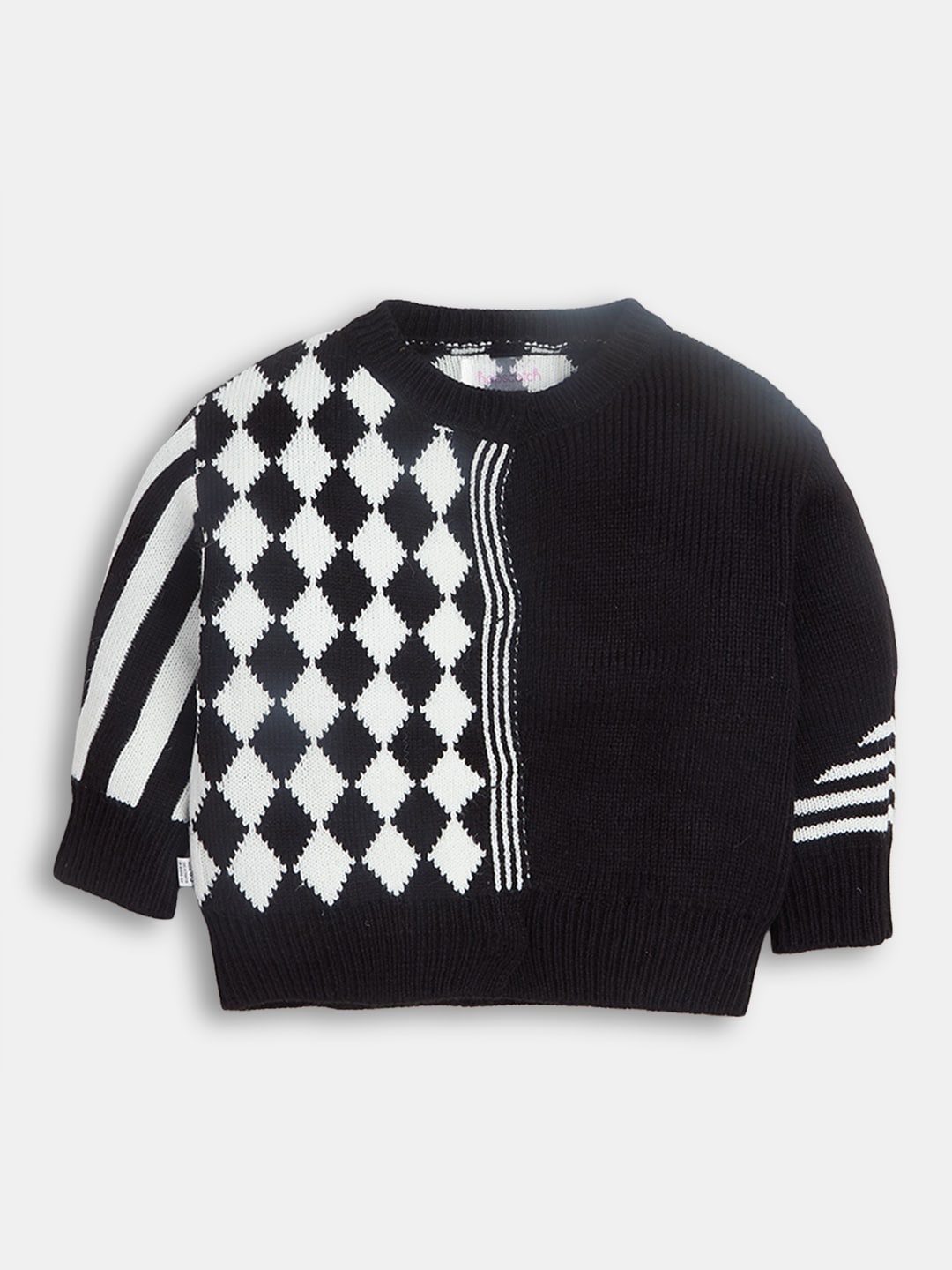 

Hopscotch Boys Checked Pullover Jumper Dress, Black