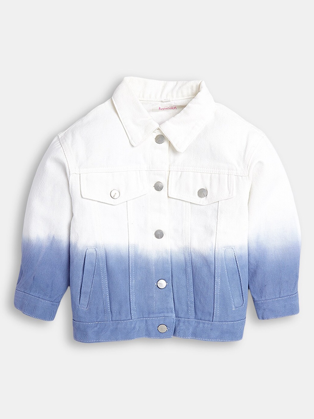 

Hopscotch Boys Blue Washed Crop Denim Jacket