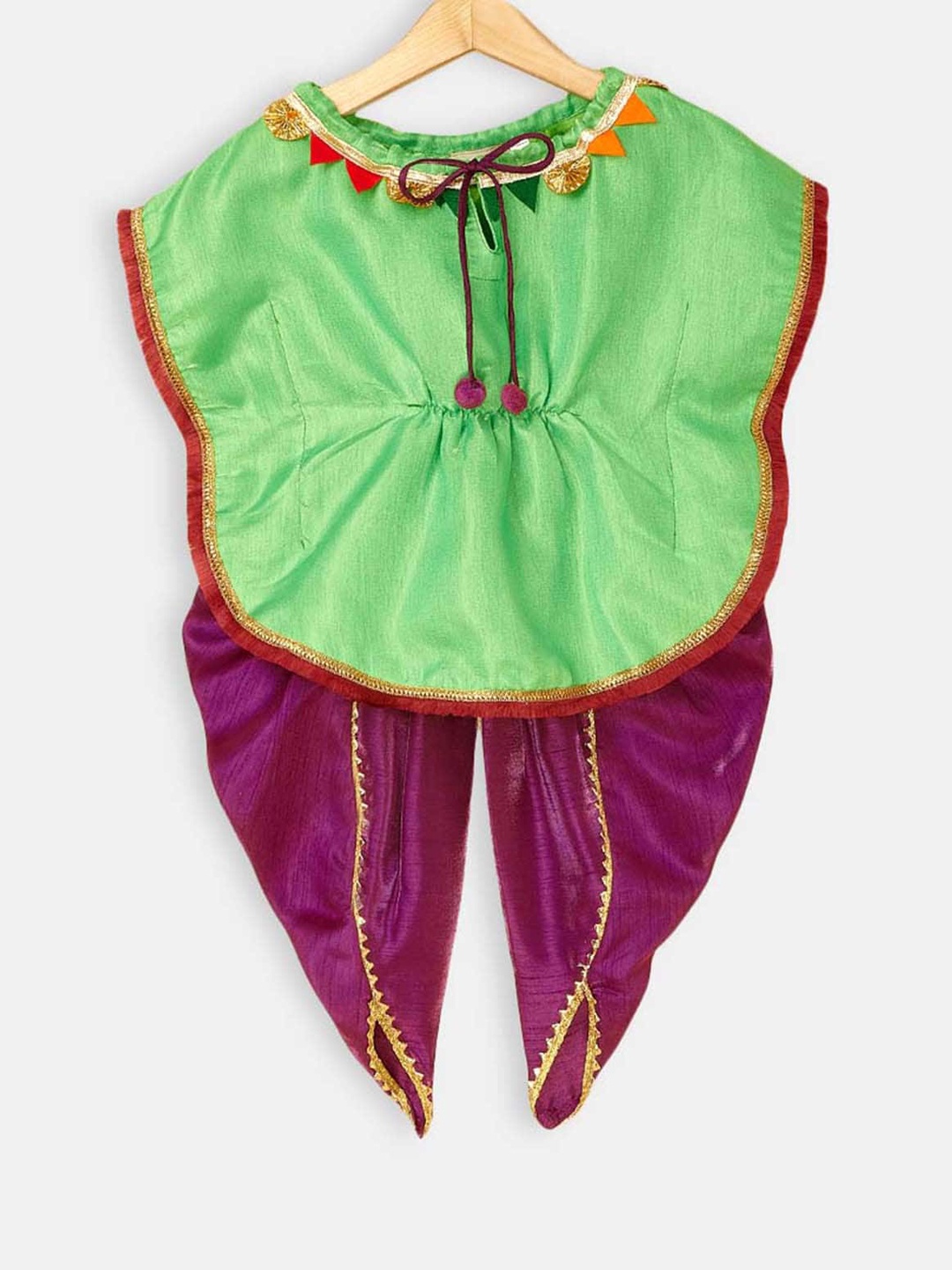 

Hopscotch Girls Pure Cotton Kurta with Dhoti Pants, Na