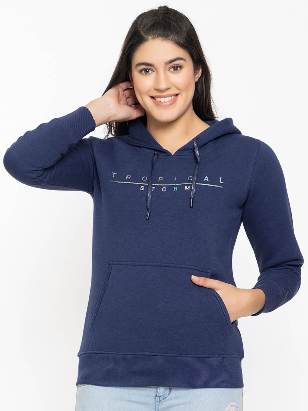 

FEMEA Hooded Pullover Sweatshirt, Blue