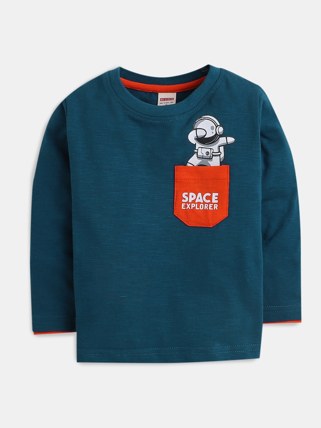 

Hopscotch Boys Blue Cotton T-shirt