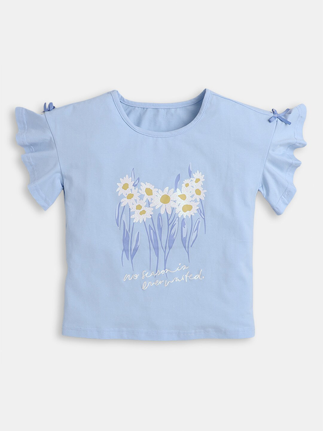 

Hopscotch Floral Print Top, Blue