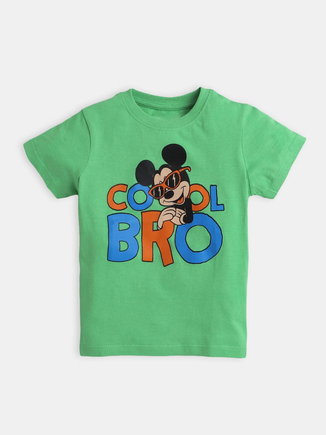 

Hopscotch Boys Printed Cotton T-shirt, Green