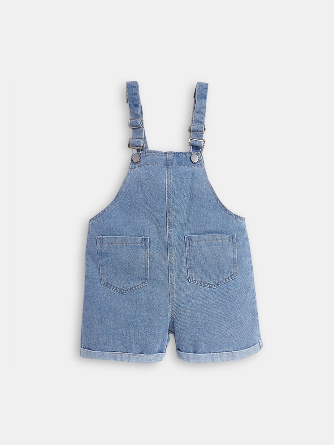 

Hopscotch Girls Cotton Dungaree, Blue