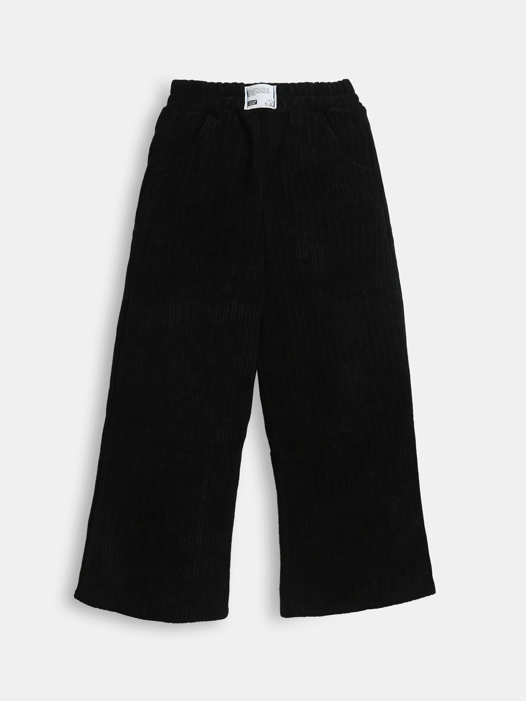 

Hopscotch Girls Regular Fit Casual Trousers, Black