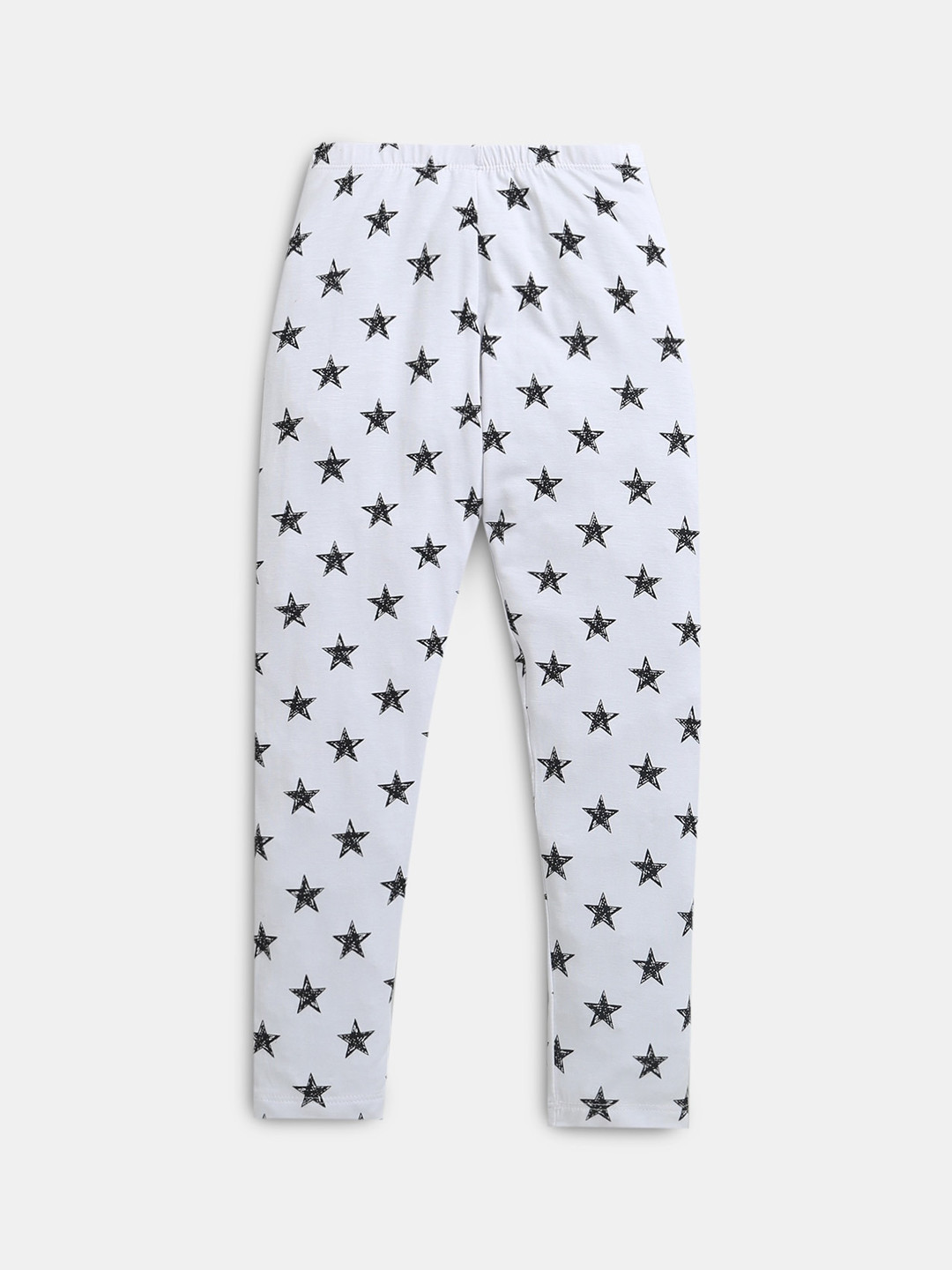 

Hopscotch Printed Ankle Length Leggings, Off white