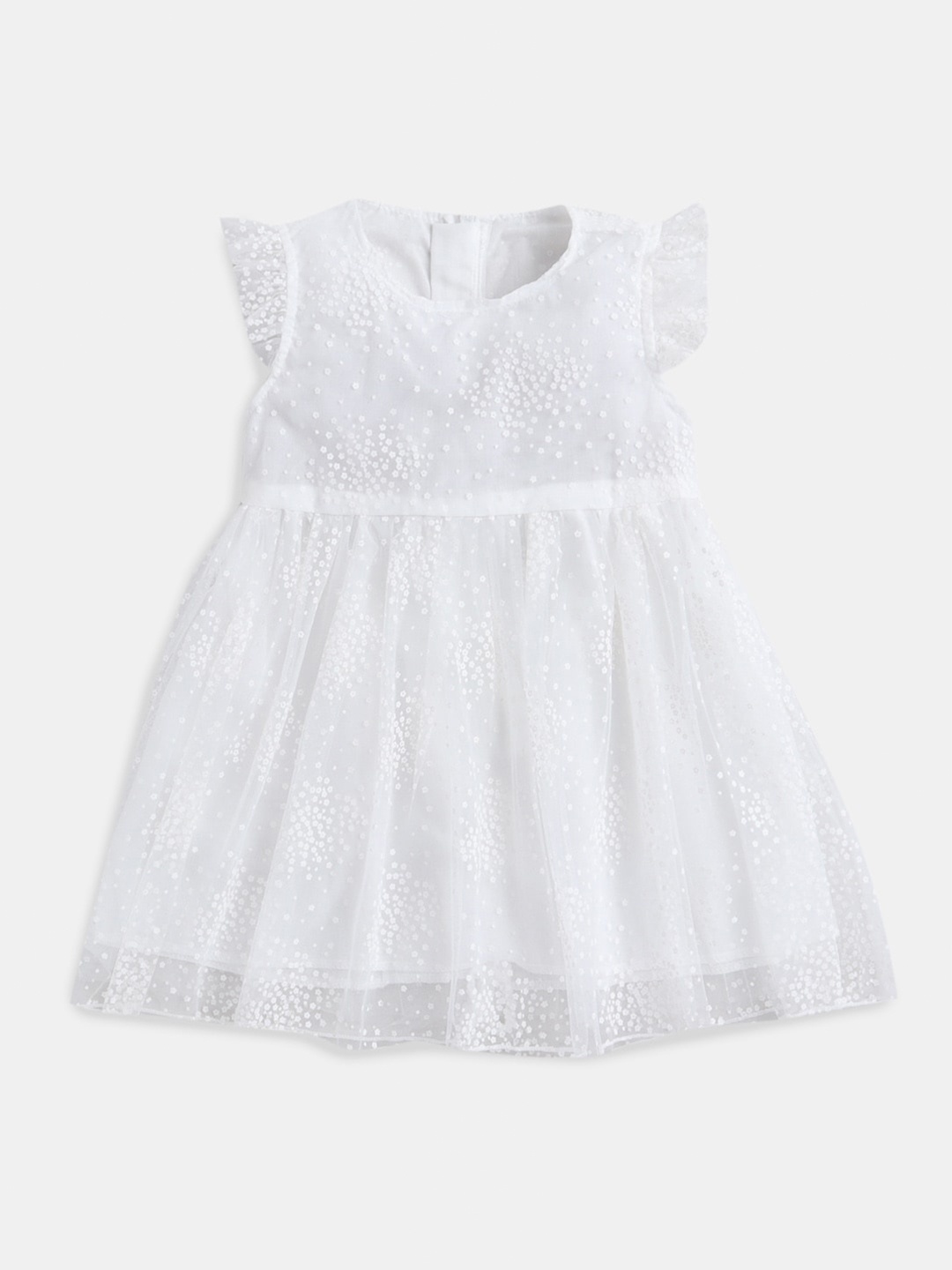 

Hopscotch Girls Cotton Dress, White