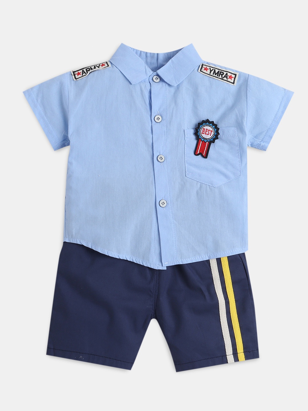 

Hopscotch Boys Shirt with Shorts, Blue