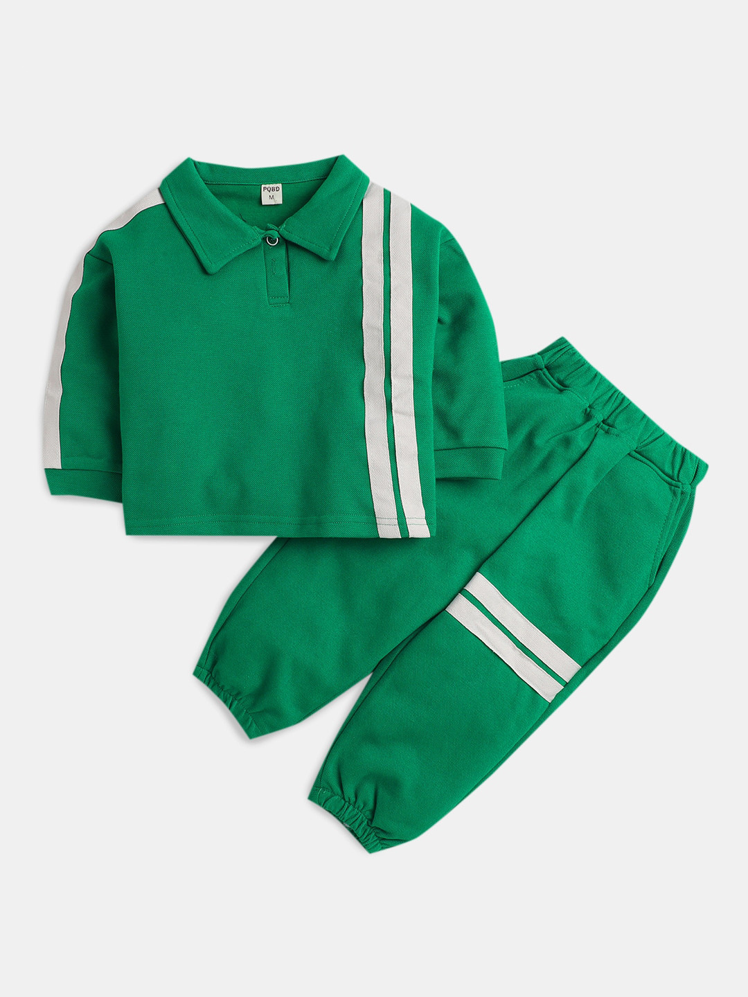 

Hopscotch Boys Striped T-shirt with Pyjamas, Green