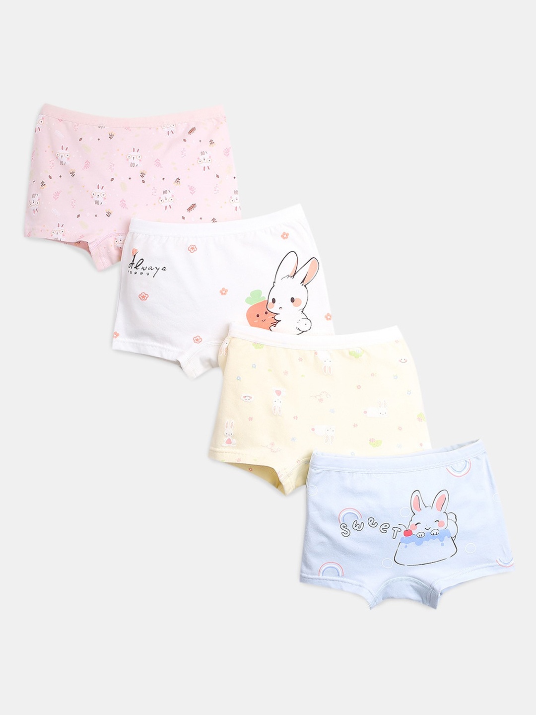 

Hopscotch Pack Of 4 BoysPrinted Basic Briefs, Pink