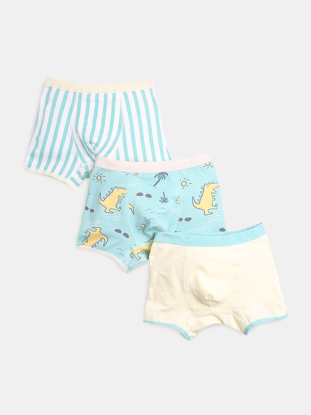 

Hopscotch Boys Pack Of 3 Printed Basic Briefs, White