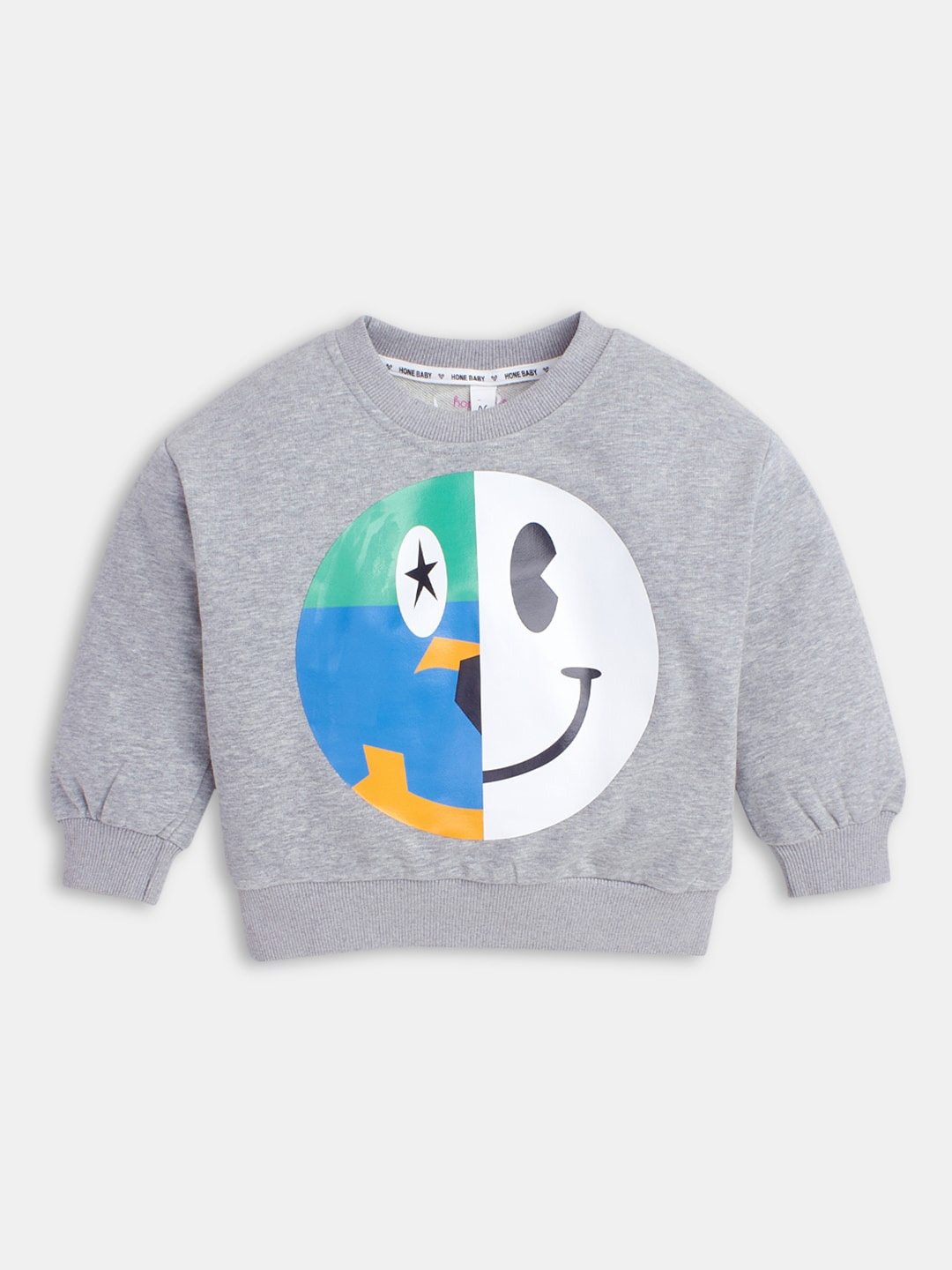 

Hopscotch Boys Printed Sweatshirt, Grey