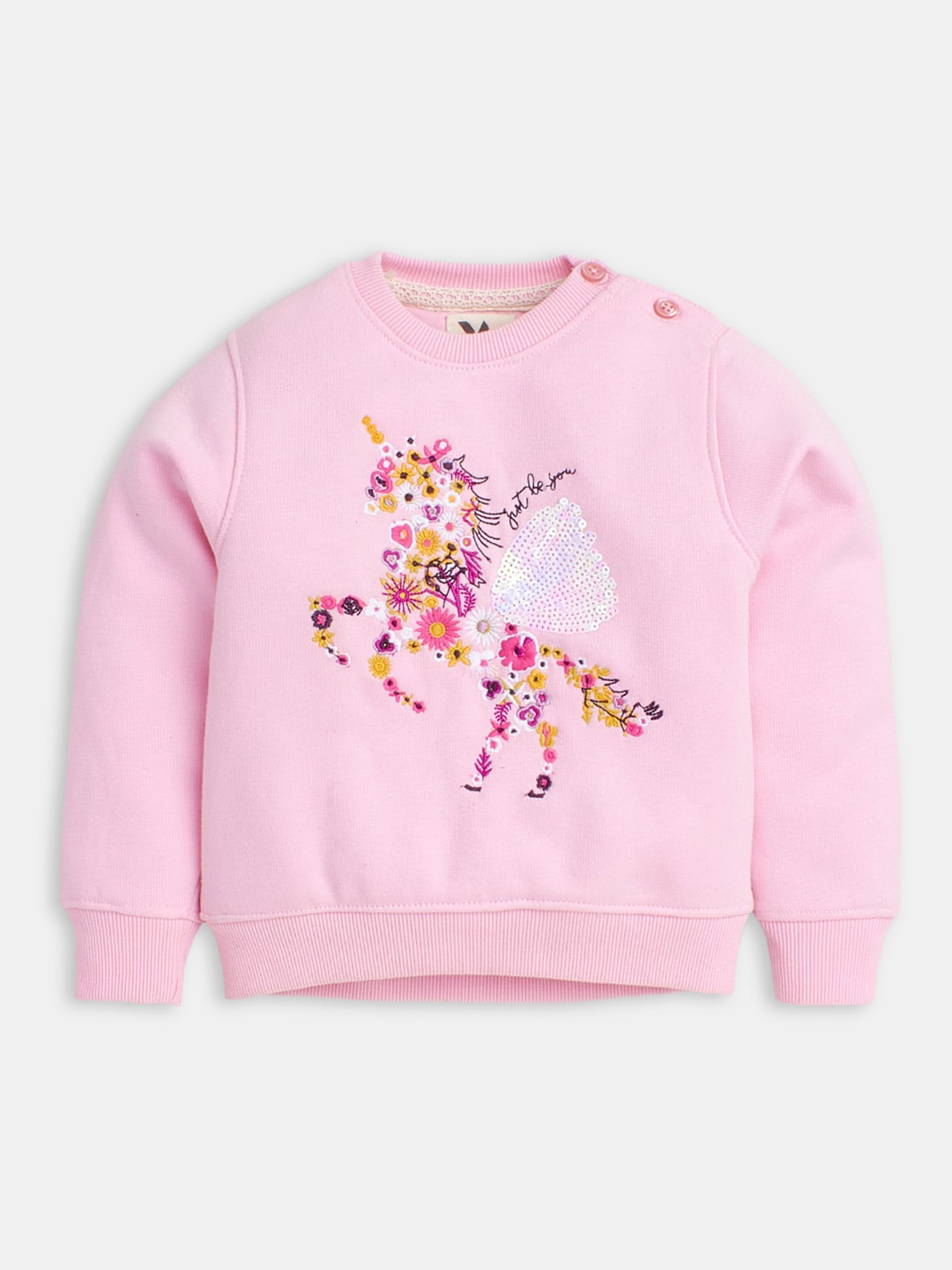 

Hopscotch Girls Embroidered Sweatshirt, Pink
