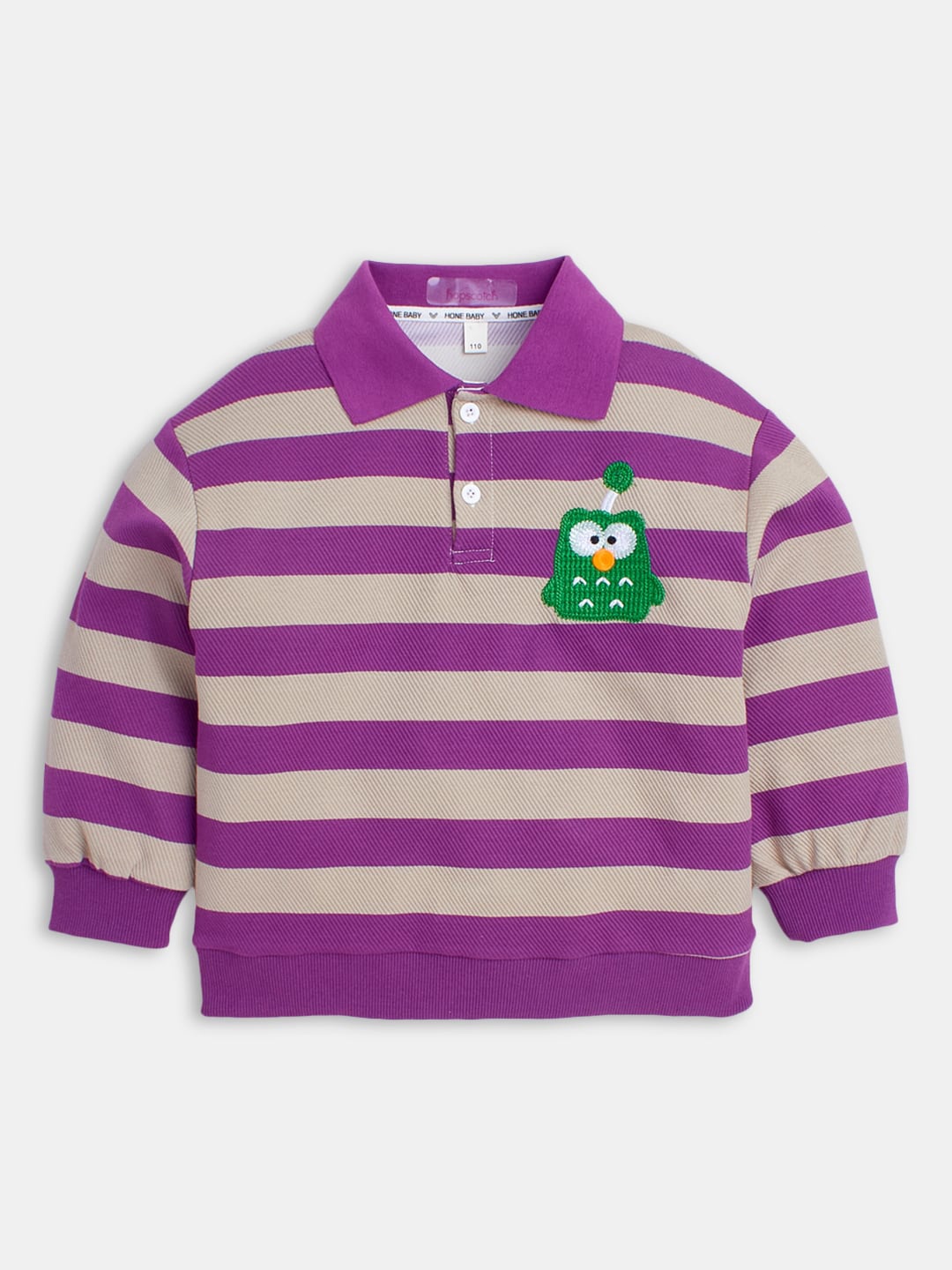

Hopscotch Boys Striped Sweatshirt, Purple