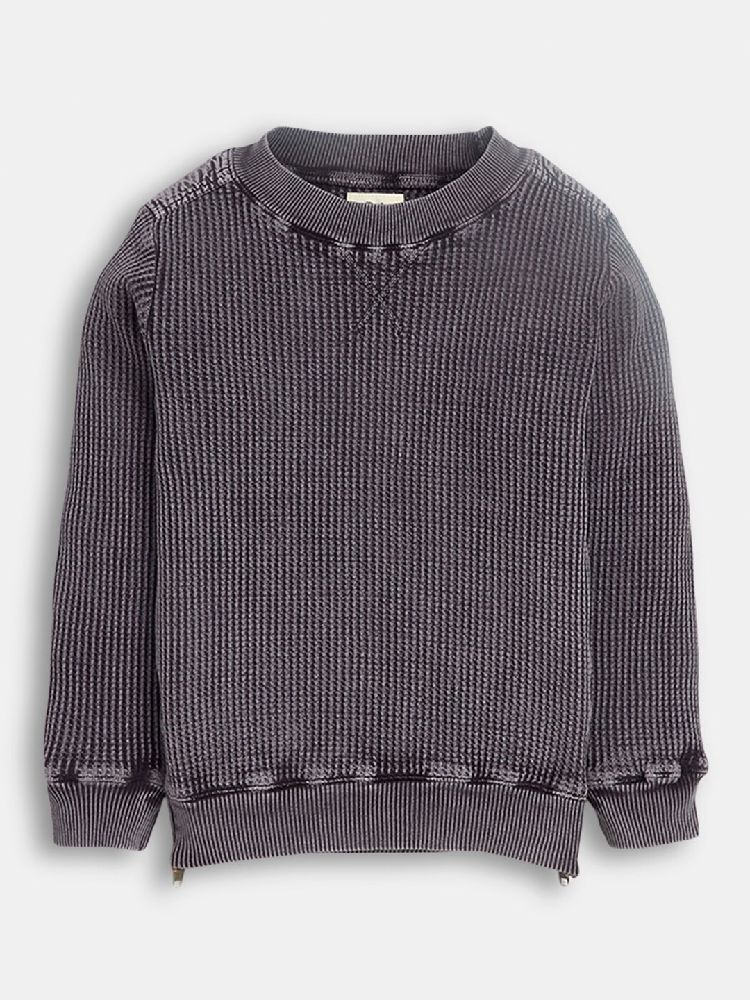 

Hopscotch Boys Self Design Sweatshirt, Grey