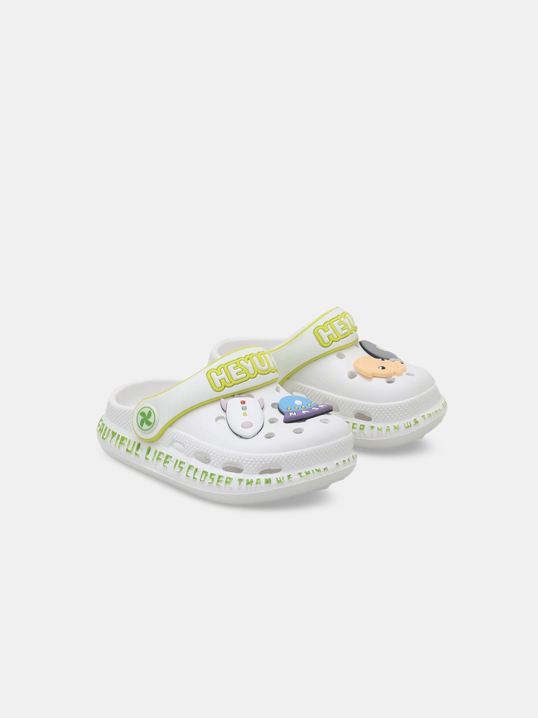 

Hopscotch Boys Printed Slip-On Sneakers, White