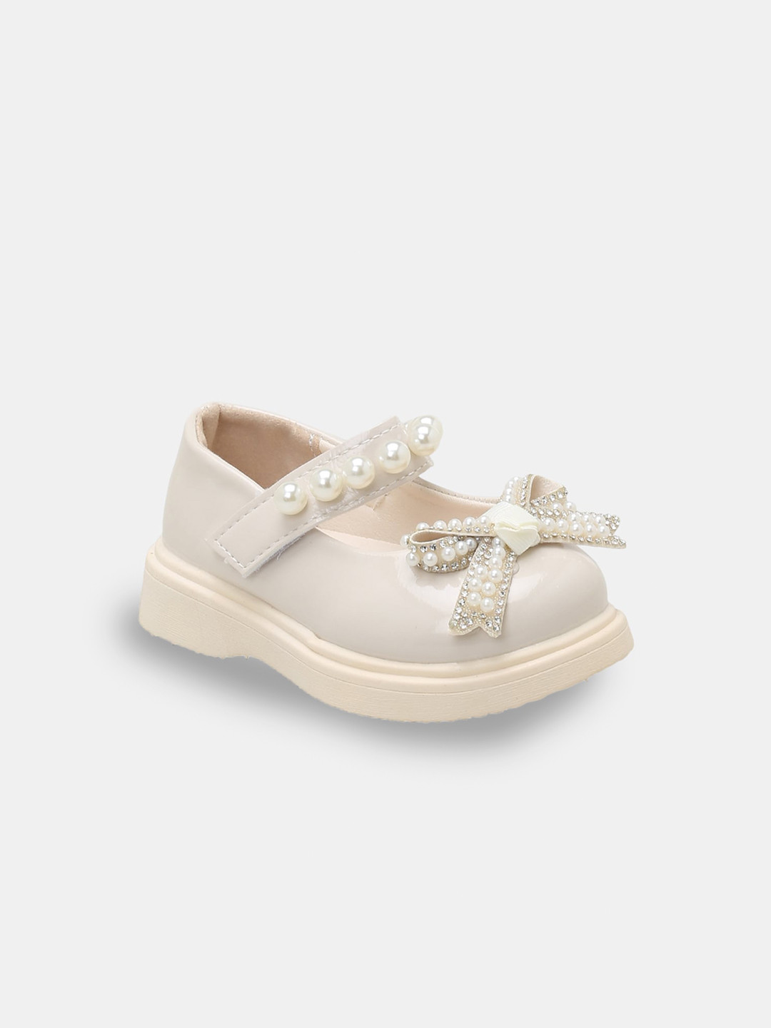 

Hopscotch Girls Beige Embellished Party Ballerina