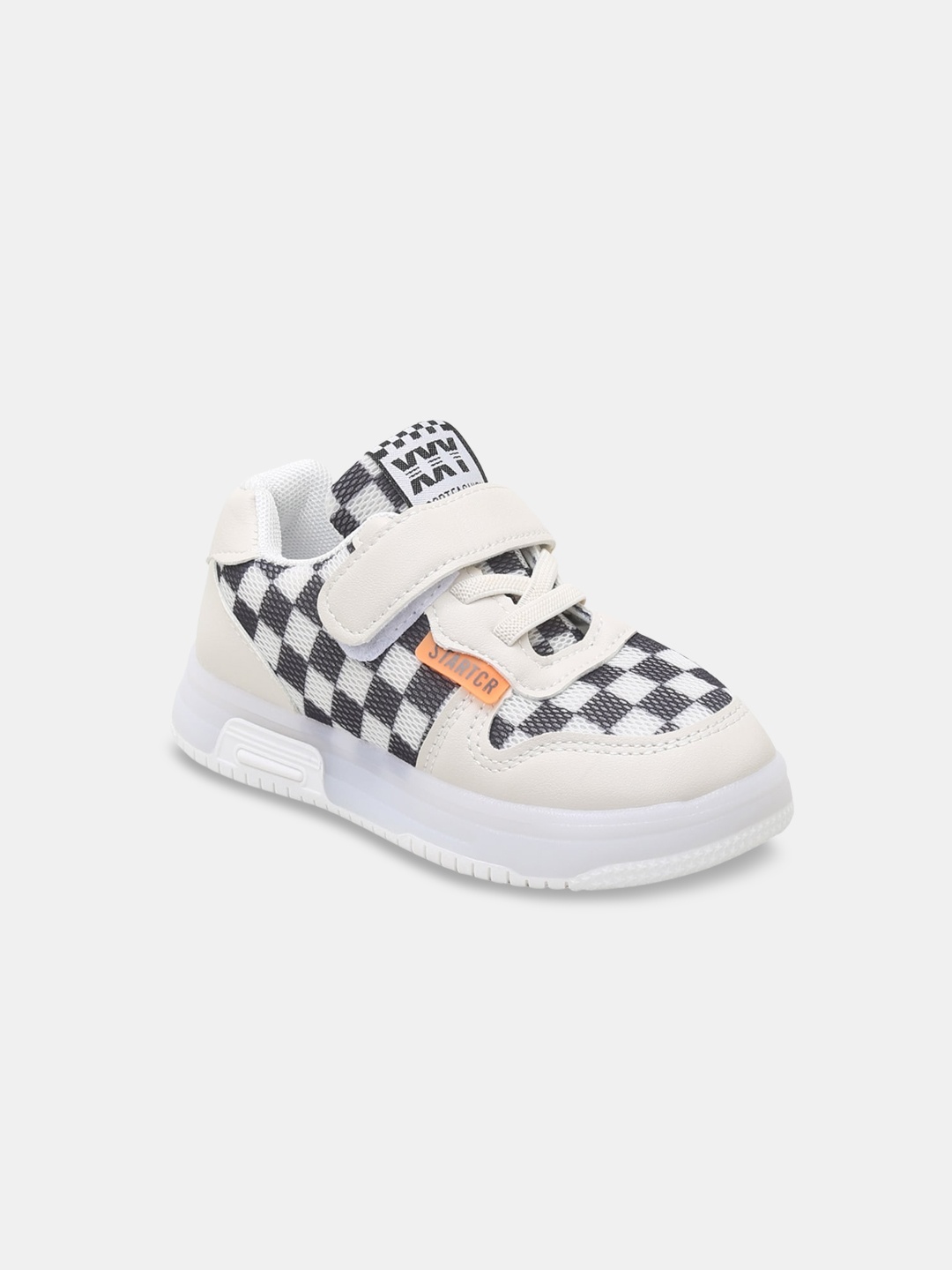 

Hopscotch Kids Black Checked Sneakers
