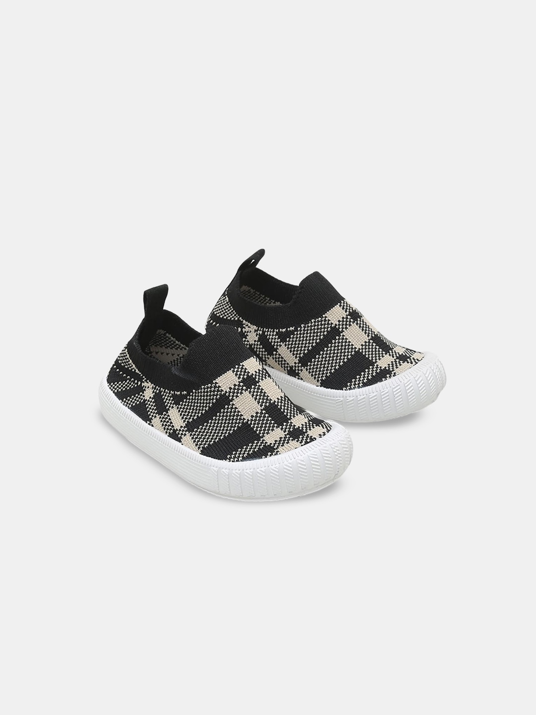 

Hopscotch Boys Textured Slip-On Sneakers, Black